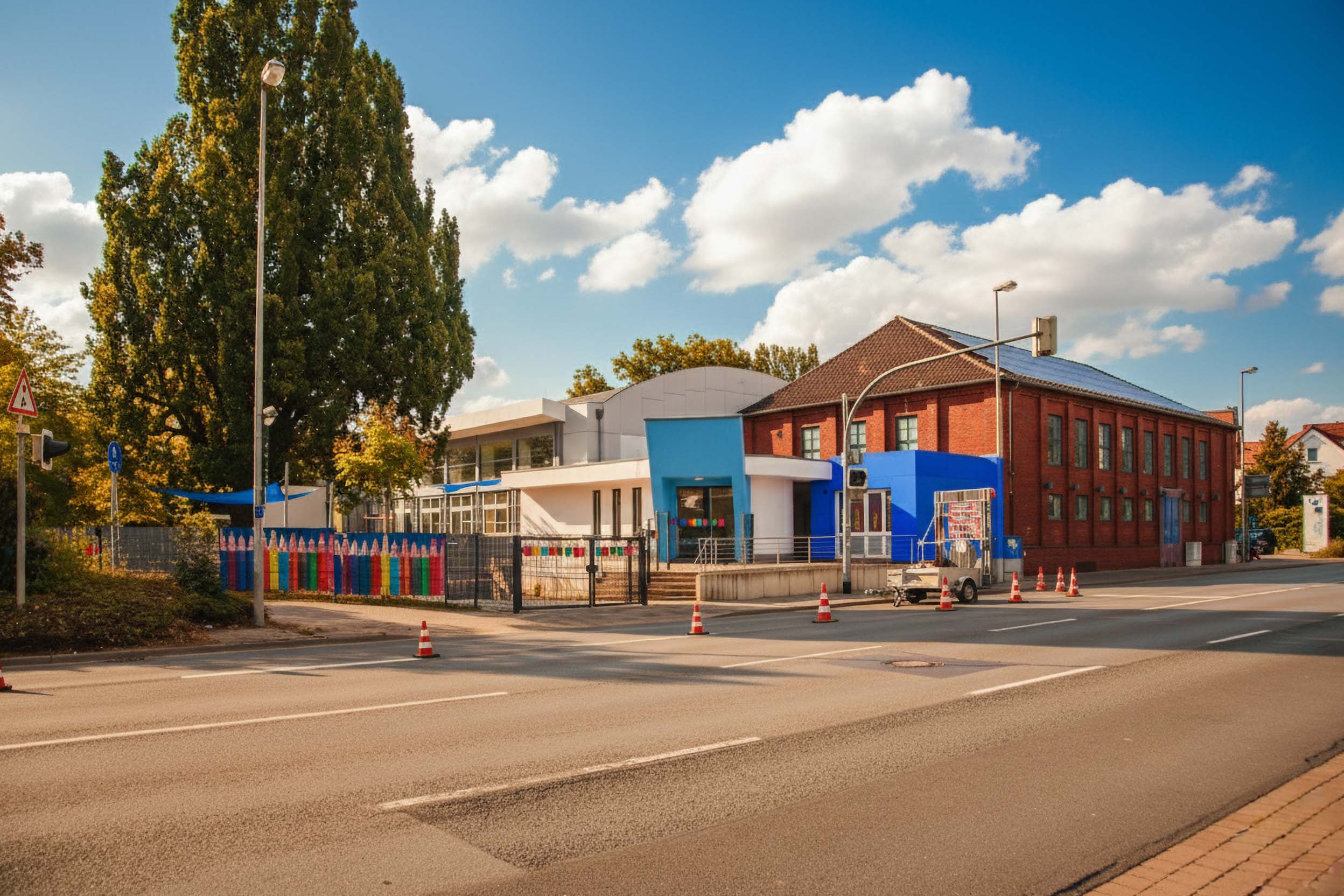 Kita im alten Hallenbad an der Hafenstraße